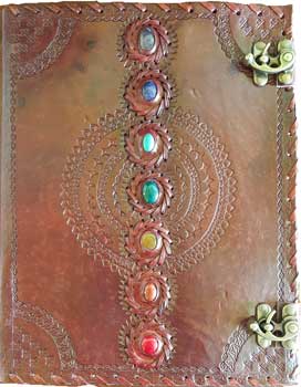 Chakra leather w/ latch (image for) Chakra leather w/ latch