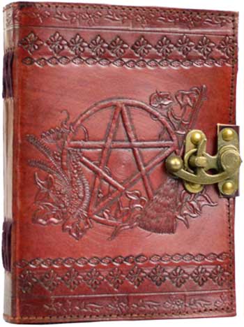 Pentagram leather w/ latch (image for) Pentagram leather w/ latch