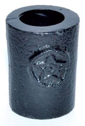 1 1/4" Pentagram cast iron chime holder (image for) 1 1/4" Pentagram cast iron chime holder