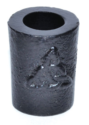 1 1/4" Triquetra cast iron chime holder (image for) 1 1/4" Triquetra cast iron chime holder