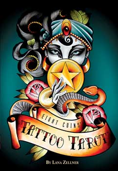 Eight Coins Tattoo tarot by Lana Zellner (image for) Eight Coins Tattoo tarot by Lana Zellner