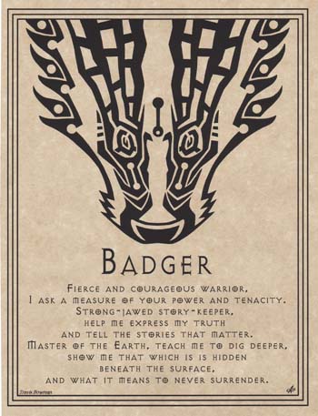Badger Prayer (image for) Badger Prayer
