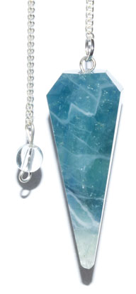 6-sided Green Fluorite pendulum (image for) 6-sided Green Fluorite pendulum
