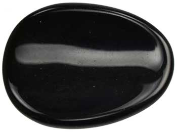 Black Obsidian Worry stone (image for) Black Obsidian Worry stone