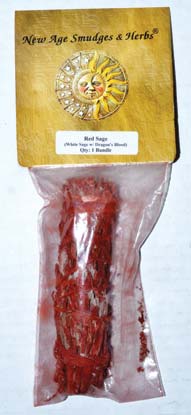 Dragons Blood & White Sage 3-4" (image for) Dragons Blood & White Sage 3-4"
