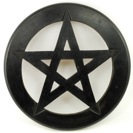 Pentagram wall hanging/altar tile 9" (image for) Pentagram wall hanging/altar tile 9"