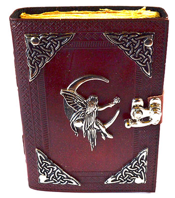 Fairy aged looking paper leather w/ latch 4 1/2" x 6 1/2" - Unlined (image for) Fairy aged looking paper leather w/ latch 4 1/2" x 6 1/2" - Unlined