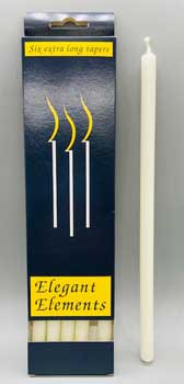 10" Ivory chime candle 6 pack (image for) 10" Ivory chime candle 6 pack