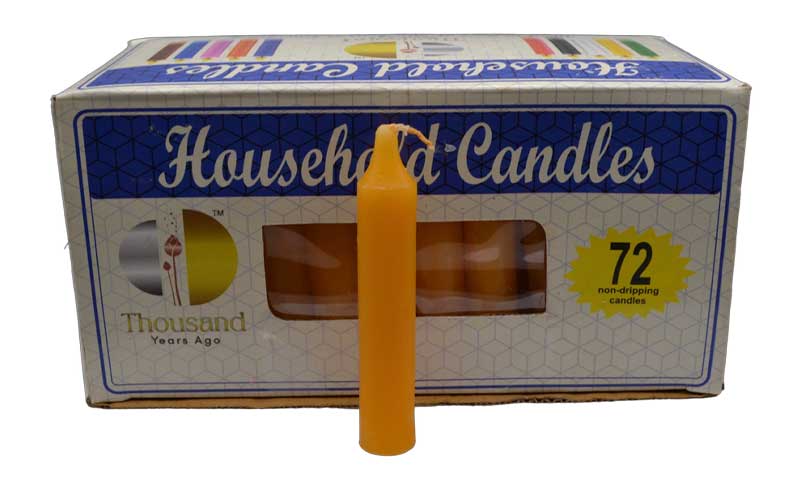 (set of 72) Orange 4" household candles (image for) (set of 72) Orange 4" household candles