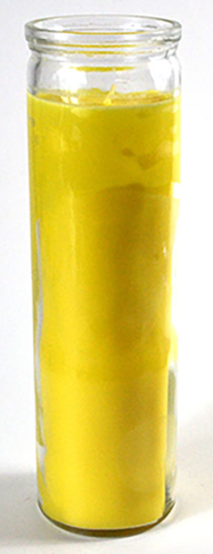 Yellow 7-day jar candle (image for) Yellow 7-day jar candle