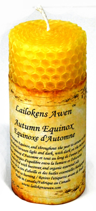 4" Autumn Equanox Altar Lailokens Awen candle (image for) 4" Autumn Equanox Altar Lailokens Awen candle