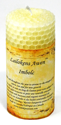 4" Imbolc Sabbat Lailokens Awen candle (image for) 4" Imbolc Sabbat Lailokens Awen candle