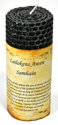 4" Samhain Sabbat Lailokens Awen candle (image for) 4" Samhain Sabbat Lailokens Awen candle
