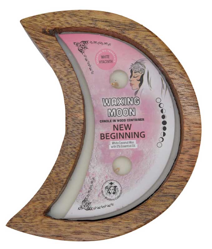 12 hr Waxing Moon New Beginning candle (image for) 12 hr Waxing Moon New Beginning candle