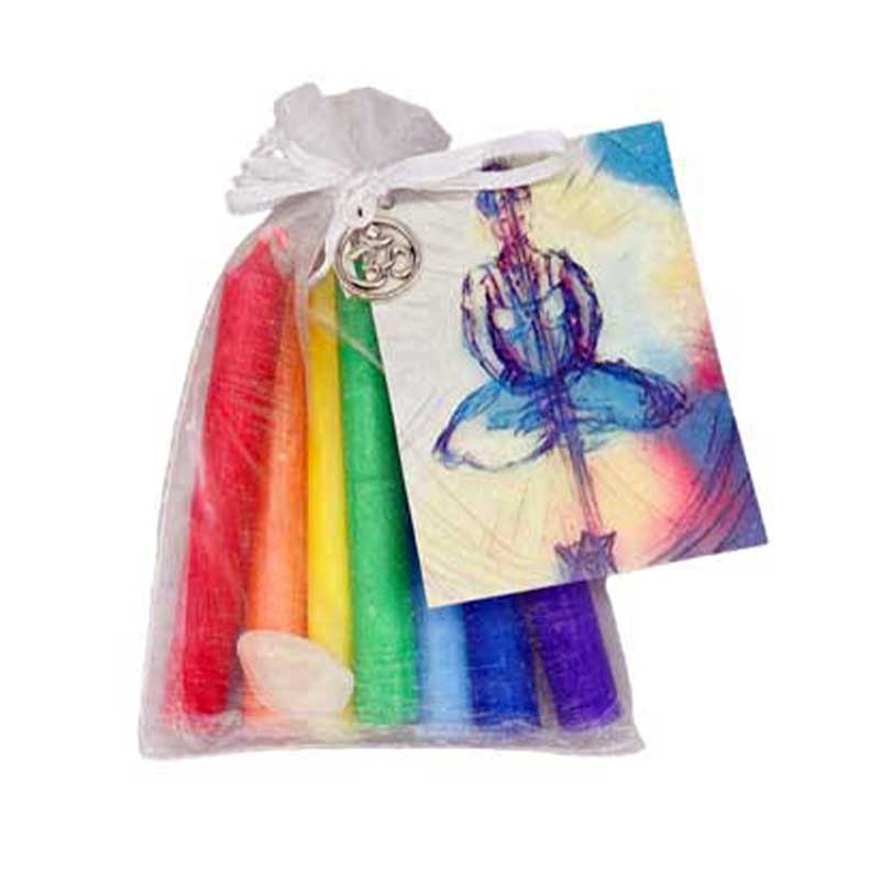 Chakra Candles Reiki Infused 7 Chakra kit (image for) Chakra Candles Reiki Infused 7 Chakra kit