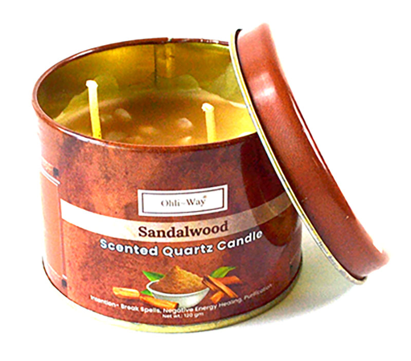 Sandalo (Sandalwood) quartz tin candle (image for) Sandalo (Sandalwood) quartz tin candle