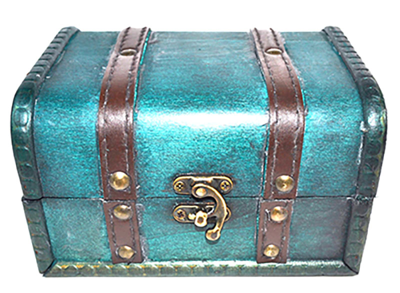 4 1/2" x 6 1/4" x 3 3/4" Green antique wood box (image for) 4 1/2" x 6 1/4" x 3 3/4" Green antique wood box