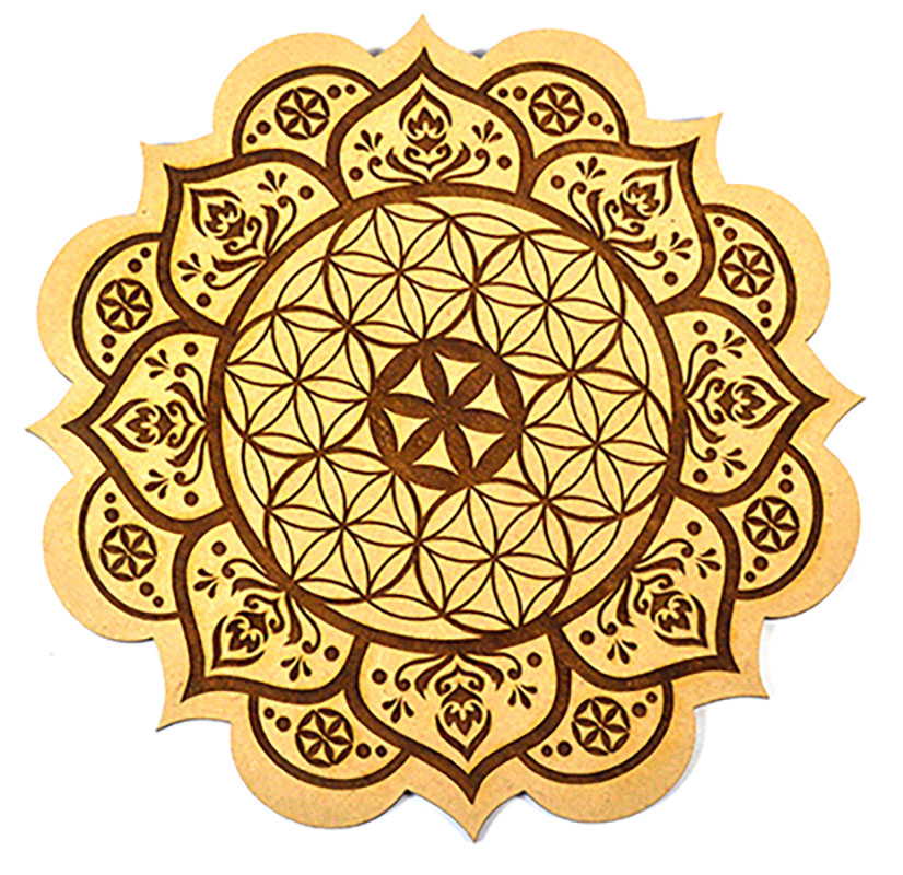 8" FOL Lotus crystal grid (image for) 8" FOL Lotus crystal grid