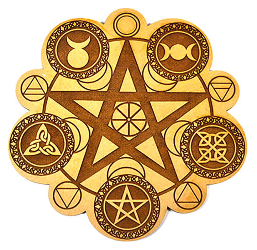 8" Pagan crystal grid (image for) 8" Pagan crystal grid