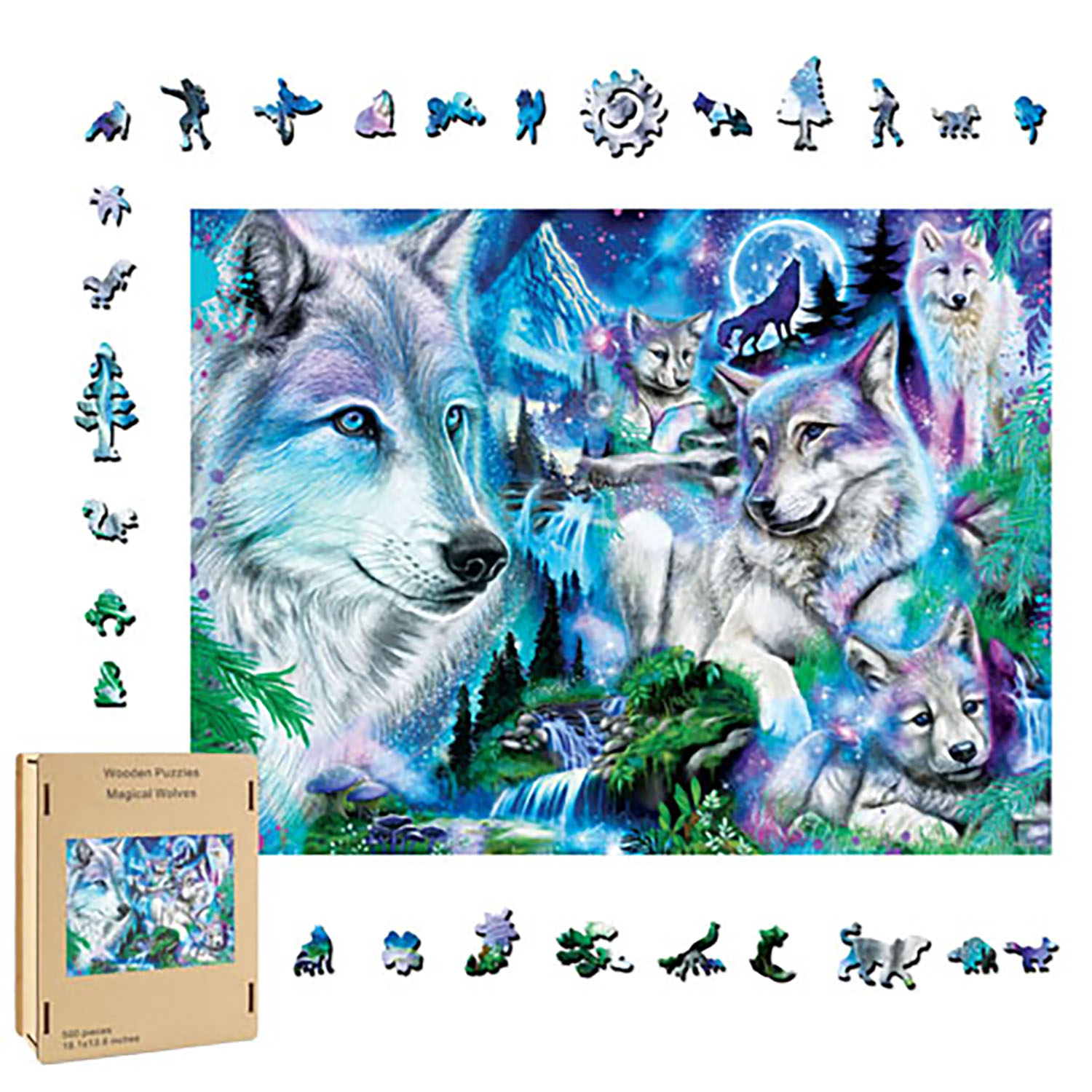 Wolves wood puzzle (image for) Wolves wood puzzle