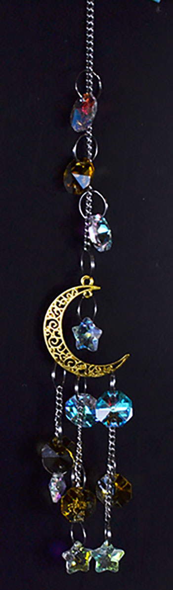 13" Golden Crescent sun catcher (image for) 13" Golden Crescent sun catcher