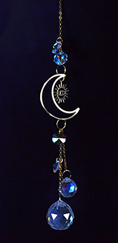 12" Crescent Moon Eye sun catcher (image for) 12" Crescent Moon Eye sun catcher