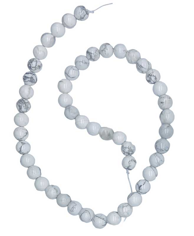 8mm Howlite beads (image for) 8mm Howlite beads