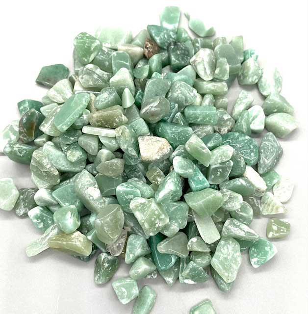 1 lb Aventurine, Green tumbled chips 8-12mm (image for) 1 lb Aventurine, Green tumbled chips 8-12mm