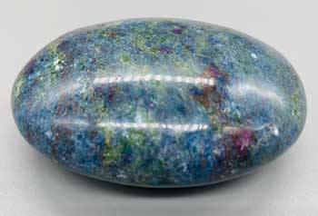Kyanite w Ruby palm stone (image for) Kyanite w Ruby palm stone