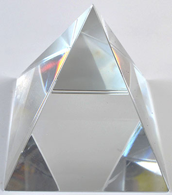 10cm Crystal pyramid (image for) 10cm Crystal pyramid