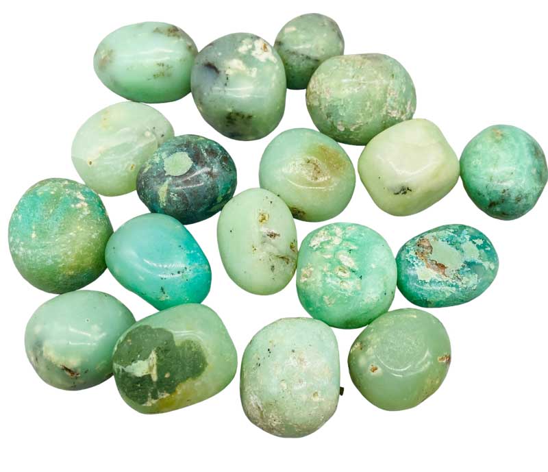 1 lb Chrysoprase, Green tumbled stones (image for) 1 lb Chrysoprase, Green tumbled stones