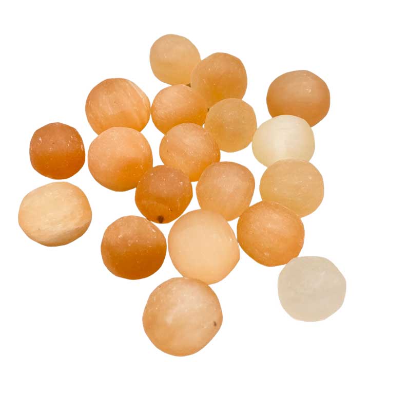 1 lb Selenite, Orange tumbled stones (image for) 1 lb Selenite, Orange tumbled stones