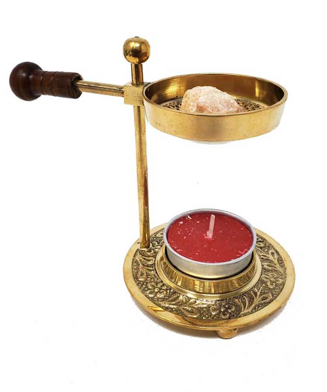 4" brass adjustable Resin burner (image for) 4" brass adjustable Resin burner