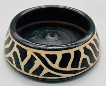 4 1/2" peruvian burner for stick & cone (image for) 4 1/2" peruvian burner for stick & cone