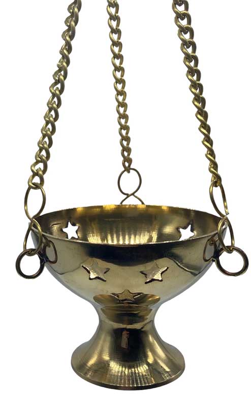 Brass Hanging incense burner (image for) Brass Hanging incense burner