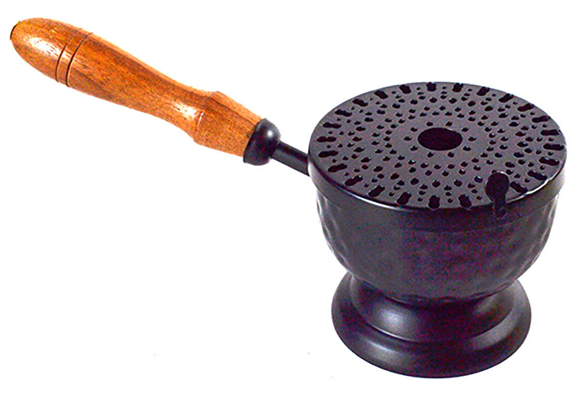 9" Iron Burner W/ wooden handle (image for) 9" Iron Burner W/ wooden handle