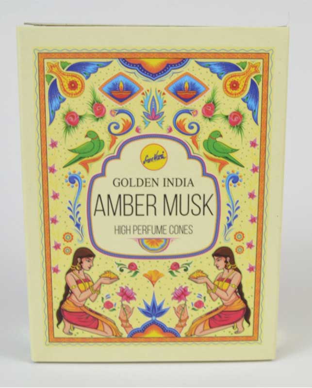 10 Amber Musk backflow cones Sree Vani (image for) 10 Amber Musk backflow cones Sree Vani