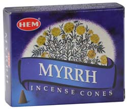 Myrrh HEM cone 10pk (image for) Myrrh HEM cone 10pk