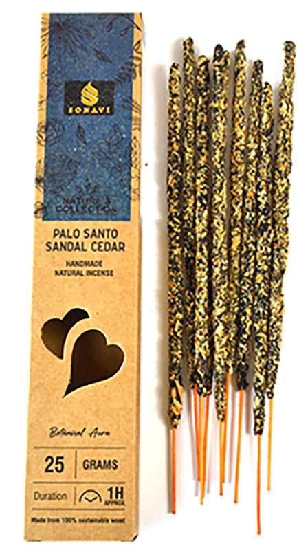 25gm Palo Santo, Sandal, Cedar incense stick sonavi (image for) 25gm Palo Santo, Sandal, Cedar incense stick sonavi