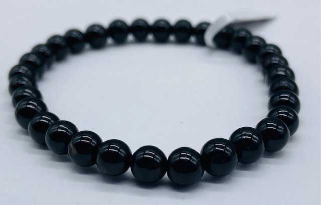 6mm Tourmaline, Black bracelet (image for) 6mm Tourmaline, Black bracelet