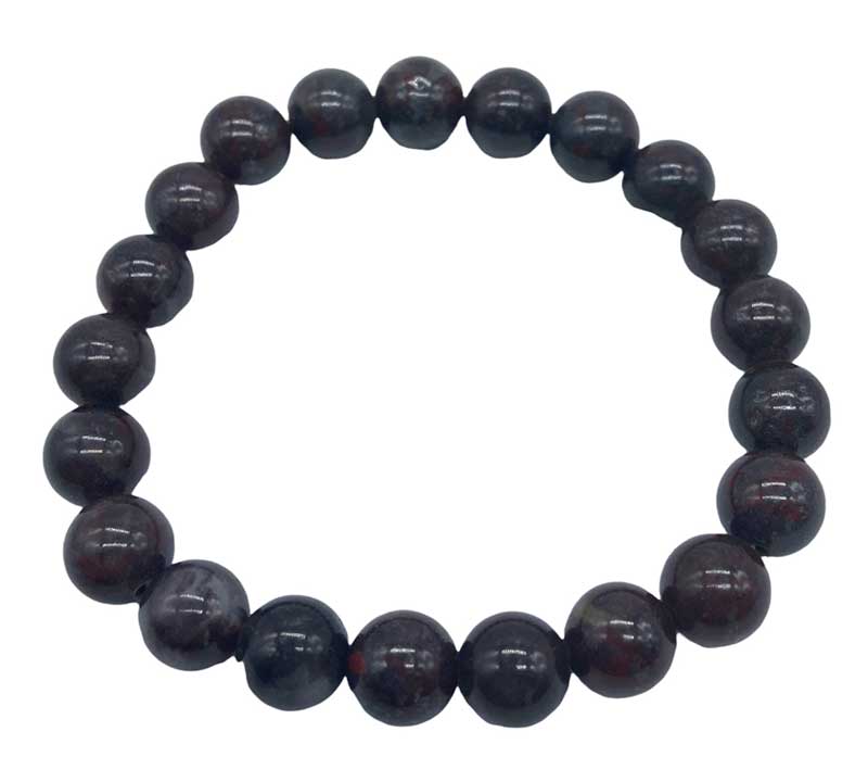 8mm Bloodstone bracelet (image for) 8mm Bloodstone bracelet