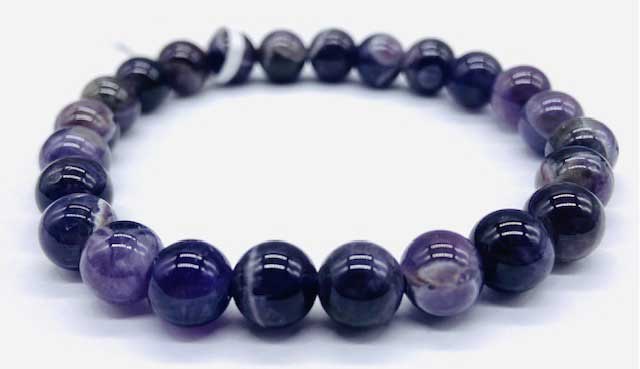8mm Amethyst, Chevron bracelet (image for) 8mm Amethyst, Chevron bracelet