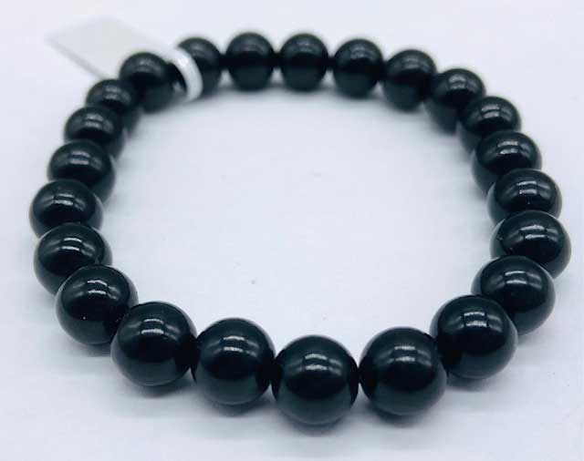 8mm Jet bracelet (image for) 8mm Jet bracelet