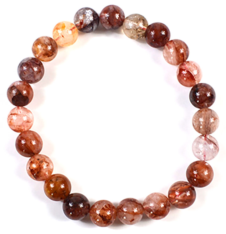 8mm Fire Quartz, Himalayan Crystal (image for) 8mm Fire Quartz, Himalayan Crystal