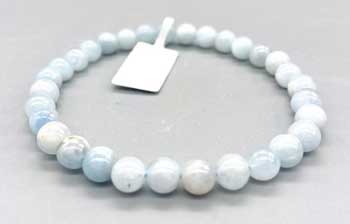 8mm Aquamarine bracelet (image for) 8mm Aquamarine bracelet