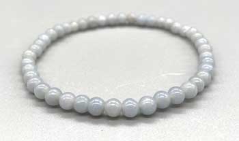 4mm Angelite stretch bracelet (image for) 4mm Angelite stretch bracelet