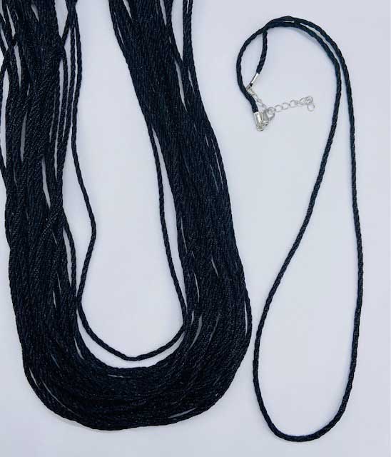 (set of 50) Braided Necklace W Clamp (image for) (set of 50) Braided Necklace W Clamp