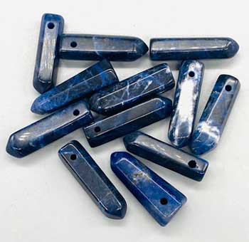 1+" Sodalite Point W hole (image for) 1+" Sodalite Point W hole