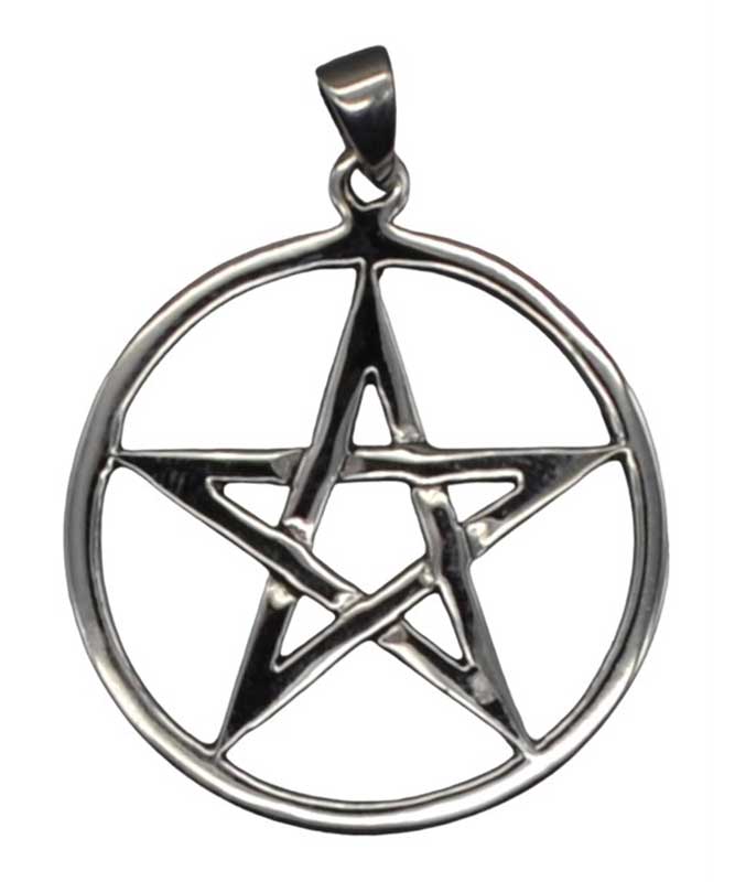 1 1/8" Pentagram sterling (image for) 1 1/8" Pentagram sterling