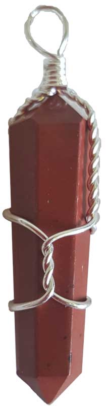 (set of 5) Red Jasper w wrapped point (image for) (set of 5) Red Jasper w wrapped point